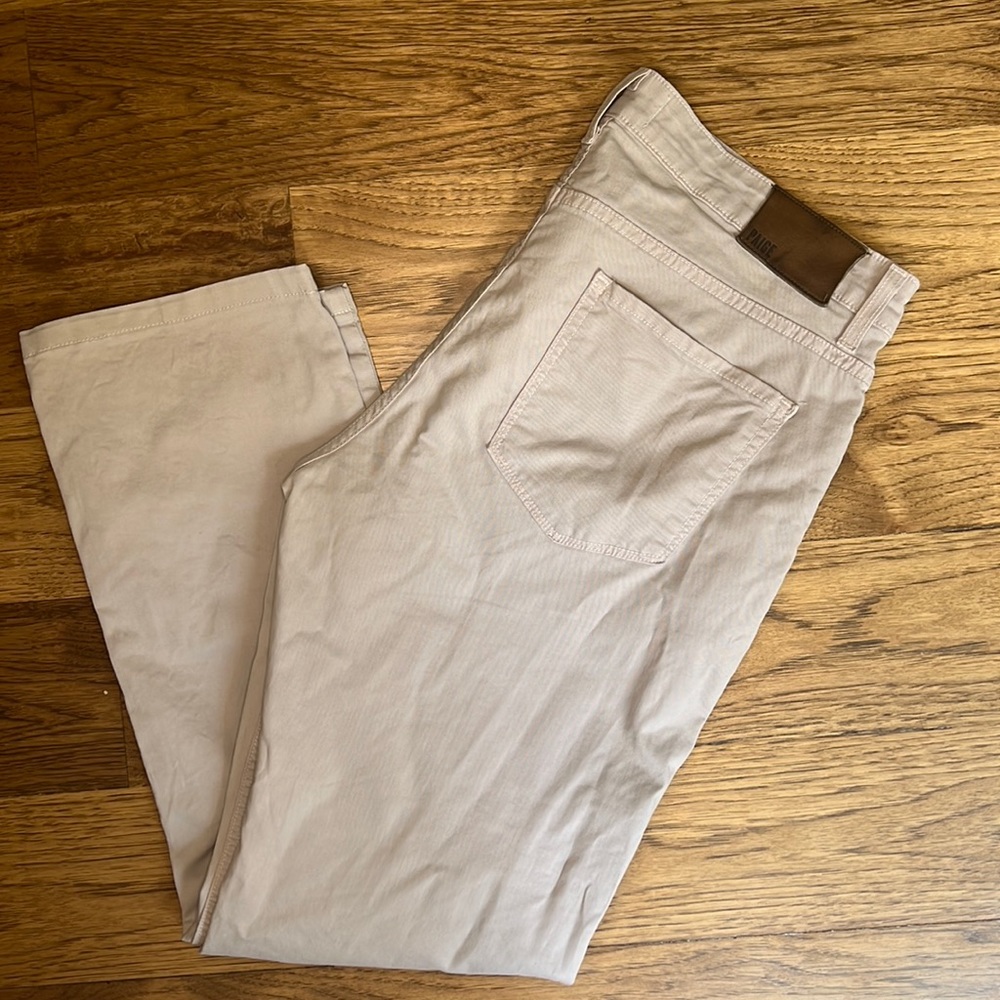 PAIGE Mens Khaki Pants 34